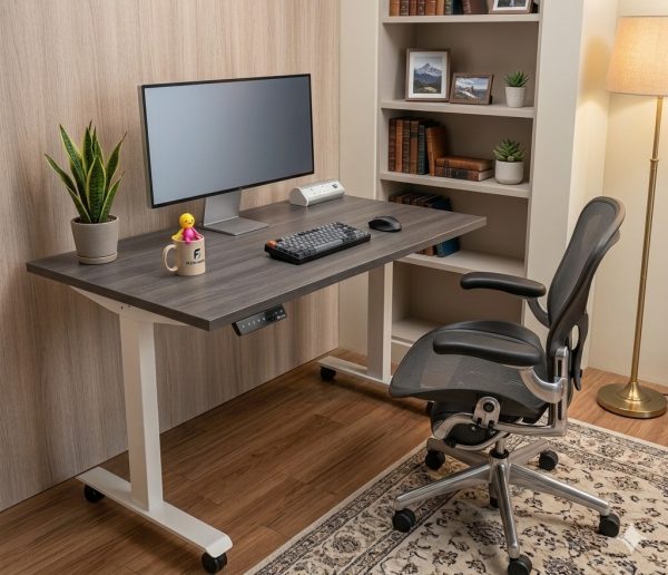 Upstand Anthracite Top Dual-Motor, Electric Sit-Stand Desk