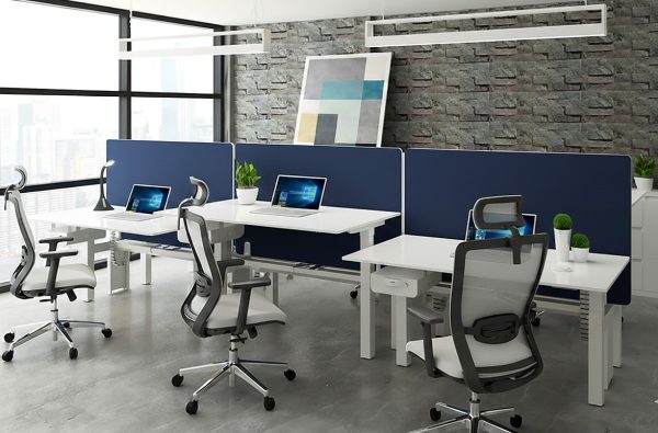Upstand Electric Height-Adjustable Back to Back Bench Desk