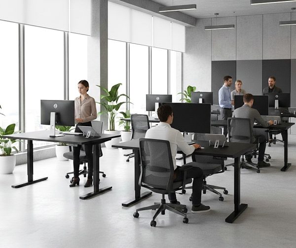 Upstand Black Top Dual-Motor, Electric Sit-Stand Desk