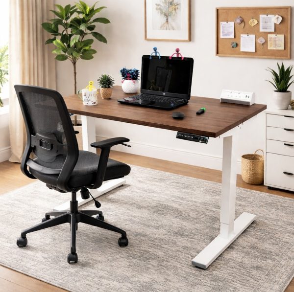 Upstand Walnut Top Dual-Motor, Electric Sit-Stand Desk