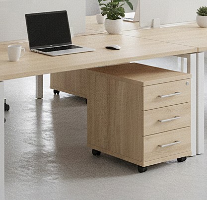 Aspire Mobile Pedestals | Space-Saving Under Desk, Narrow & Desk High