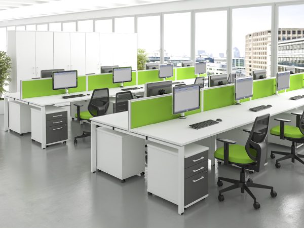 Rectangular Upholstered Desktop Screen